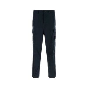 Stone Island Men Navy Blue Cotton Cargo Pant